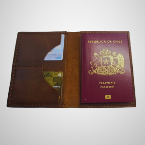 Porta Pasaporte cuero